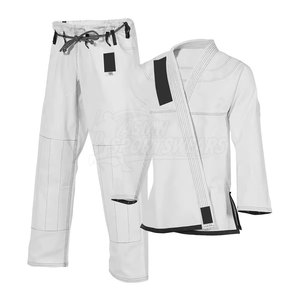 Trajes de kimono de lona resistente y duradera para maestros avanzados, traje de artes marciales de grado profesional, color blanco - Product Image 2