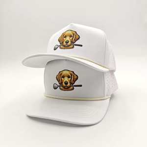 Gorra de Golf Personalizada 100% Acrílica, Impermeable, Transpirable, Deportiva, con Parche Tejido, Parte Trasera Curvada, Ajustable, para las Cuatro Estaciones - Product Image 6
