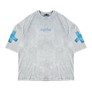 เสื้อยืดคอกลมสำหรับผู้ชาย, ผ้าฝ้าย100% ทรงหลวมพิมพ์ลายกำหนดเองได้เสื้อเชิ๊ตแขนยาวทรงหลวมซักหน้าจอผ้าไหมพิมพ์ลายกันแดด - Product Image 1