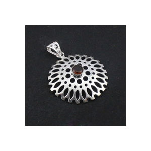 925 Sterling Silver <b>Pendant</b> Handmade Jewelry Natural Red <b>Garnet</b> Gemstone Solid Silver Minimalist <b>Pendant</b> For Princess ODM OEM - Product Image 1