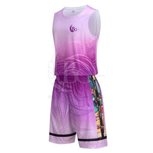 Venta caliente sin mangas uniforme de baloncesto logotipo personalizado transpirable más tamaño conjunto para unisex - Product Image 2