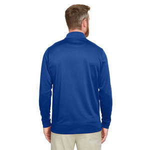 Polo d'hiver noir en gros pour hommes Polo à manches longues vierge - Product Image 5