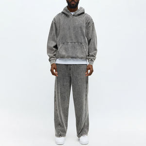 เสื้อมีฮู้ดโอเวอร์ไซส์โชว์ไหล่สำหรับสตรีเสื้อมีฮู้ดสไตล์วินเทจจากหิน420gsm - Product Image 2