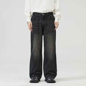 Jeans para Hombre, Venta Caliente, Estilo Urbano, Ecológicos, de Algodón Estampado, Color Sólido, Lavados, Holgados, Rectos, al por Mayor, Moda - Product Image 5