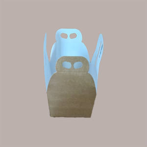 กล่องของขวัญ panettone สูง500กรัมหรือ750กรัมชุด10ชิ้น160x160H140mm กระดาษแข็งสีน้ำตาลสำหรับวันหยุดคริสต์มาส - Product Image 1