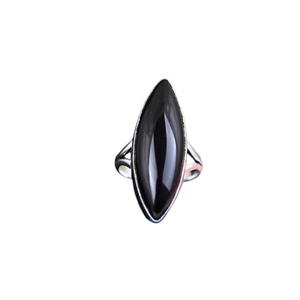 925 Sterling Silver Natural Trending Meilleure Qualité 925 Sterling Silver Handmade Gemstone Black Onyx Spinner Ring Designer Jewelry - Product Image 1