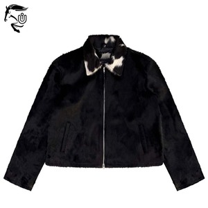 Camisa Trucker Negra Personalizada con Botones de Cuero Crudo 2025 |   Chaqueta de Motociclista de Cuero Premium Estilo Vintage, Ajustada, para Hombre - Product Image 4