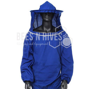 Venta caliente Ropa de seguridad para apicultura Económica Poly-Algodón Protección contra abejas Smock Hood Mejor precio Apicultor Honey Bee Smock - Product Image 1