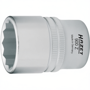 Hazet 1/2'' <b>12</b>-<b>Point</b> Square <b>Socket</b> with Traction Profile and Knurling - Product Image 2