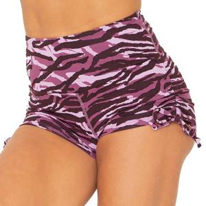 2024 mujeres de cintura alta elástica gimnasio Biker Yoga Jogger pantalones de chándal transpirable verano algodón Jeans tela reflectante liso teñido - Product Image 1