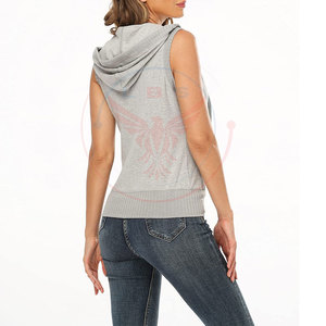 Sudaderas sin Mangas para Mujer, Oferta, Invierno, Casual, con Logotipo Frontal, Tela de Forro Polar, Ecológicas, de Alta Calidad, Poliéster/Algodón - Product Image 5