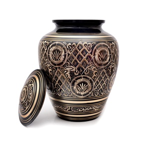 Urne de crémation moderne 2025 Design classique pour adultes Cendres humaines Urnes de souvenir de luxe en métal de bonne qualité pour les amoureux - Product Image 5