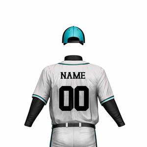 2025 New Custom Design High Quality Baseball Uniforms Wholesale Price Men 100% Polyester Baseball Uniform for youth and adult - Product Image 6
