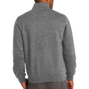 Sudadera deportiva para hombre, forro polar, con cremallera completa, color gris liso, chaqueta personalizada, 2022, sin capucha - Product Image 2