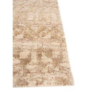 Aakar Kavi Eskm-11 Ivory Hand Knotted Wool Bamboo Silk <b>Rug</b> 10mm Thick Rectangular Abstract Pattern for Home Living Handmade PVC - Product Image 4