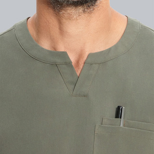Conjunto de traje médico personalizado para hombre, uniformes de enfermera y médico cómodos, uniforme de Hospital de manga corta de Color personalizado transpirable - Product Image 6