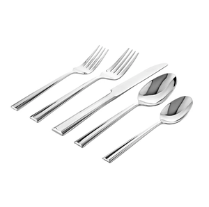 Juego de cubiertos sencillos y elegantes, cubiertos de acero inoxidable, cuchillo para cena, cuchara, tenedor, hogar, cocina, restaurante, vajilla, decoración para eventos de boda - Product Image 1