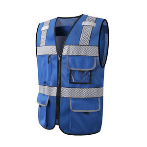100% gilets de sécurité réfléchissants respirants haute visibilité de qualité supérieure pour hommes-vêtements de travail imperméables ANSI classe 1 - Product Image 6