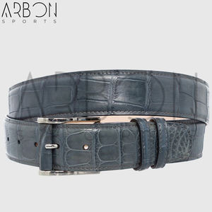 เข็มขัดหนังสำหรับผู้ชายเข็มขัดหนังแบบใหม่ล่าสุดสีเทาสีเขียวทันสมัยสำหรับ2025 - Product Image 1