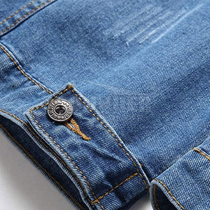 Veste en jean pour hommes de haute qualité Nouvel arrivage en stock avec quantité minimale de commande bas Veste en jean pour hommes de haute qualité Veste en jean pour hommes de couleur personnalisée - Product Image 6