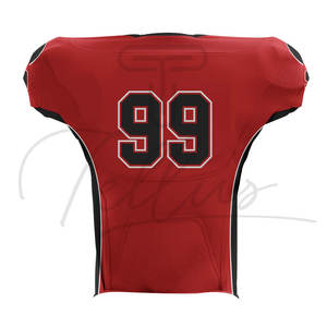 TELLUS APPAREL Maillot de football américain personnalisé, dernier design, manches courtes, respirant, séchage rapide, 100% polyester, unisexe, toutes saisons - Product Image 3