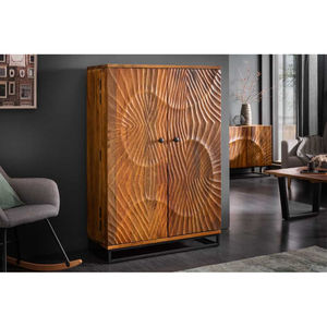 Armoire de rangement moderne en bois de manguier, multifonctionnelle, résistante à l'eau, écologique, meubles faits à la main, exportateur OEM/ODM, conception personnalisée - Product Image 1