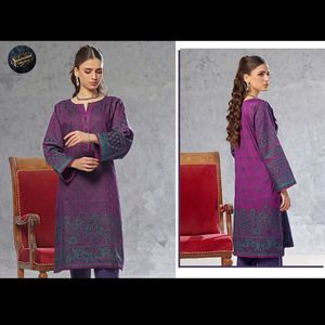 Ssumaira's Present Saphron's Prêt-à-porter Formelle Kurti Collection Jacquard Matériel Pakistanais Salwar Kameez Robes pour les Fêtes - Product Image 6