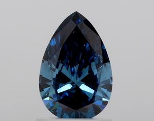 เพชรที่ใช้ในการทำเครื่องประดับ SI1เพชรที่ปลูกในห้องปฏิบัติการ1.02กะรัตเพชรสีฟ้าเข้มแบบแฟนซี - Product Image 1