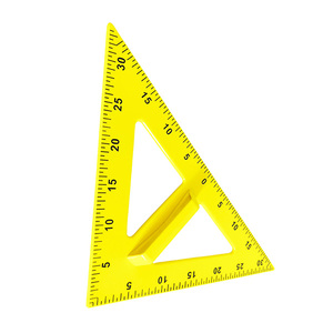 2PC nhựa lớn giáo viên tam giác Cai Trị thiết lập và ad28 34x34cm & 48.5x28cm màu vàng/Tùy chỉnh màu sắc - Product Image 4