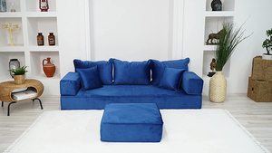 Arabic Floor Seating Arab Floor Sofa Arab Seating Floor | 12 pieces, 28 dances with sponge <b>cushion</b> thickness 20cm - Product Image 4