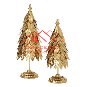 Árbol de metal con acabado dorado Atractivo diseño nórdico Árbol de Navidad de metal a precio mayorista - Product Image 1