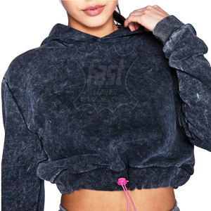 Sudadera Corta Informal de Algodón Suave con Estampado para Mujer, Nuevo Diseño, Sudadera Corta con Logotipo Personalizado - Product Image 1