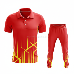 Conjunto de Uniforme de Cricket Sublimado Personalizado para Hombre, Pantalones Cortos de Spandex/Algodón Transpirables de Secado Rápido, Ropa de Equipo - Product Image 4