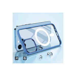 Coque en silicone Netzy Luxury rose clair chromé pour iPhone 12 Pro compatible MagSafe, chargement sans fil, antichoc, dos givré - Product Image 6