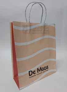 Sacs de shopping en papier d'art personnalisés de luxe avec logo, poignée longue, recyclables, design personnalisé pour l'emballage cadeau et l'utilisation professionnelle - Product Image 6