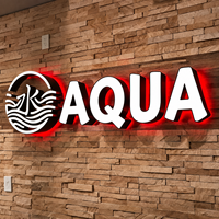 Letrero LED Personalizado de Fábrica LC para Negocios, Letrero Luminoso LED para Exteriores, Letras 3D, Letrero para Fachada de Tienda