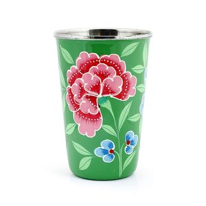 Vente en gros d'accessoires peints à la main bonne qualité cuivre verre indien métal nouveau design cuivre boire du vin utilisation de l'eau - Product Image 3