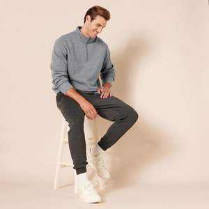 Sweat-shirt d'hiver pour homme en mélange de coton doux, polaire thermique, col rond, chaud, décontracté, à porter au quotidien - Product Image 5