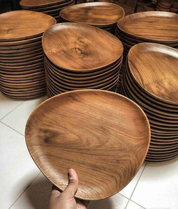Plateau de service en bois naturel indien fait main, style campagnard, finition brûlée, motif personnalisé, écologique, pour la cuisine, artisanat Saniya - Product Image 6