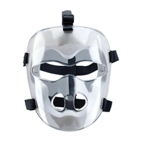 Masque de hockey sur gazon en fibre de carbone, durable, résistant aux chocs, logo personnalisé, vente en gros d'usine