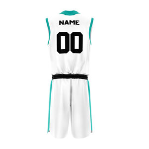 Maillots de sport d'été respirants personnalisés BSCI, uniformes d'équipe de basketball OEM, logo imprimé, grande taille, séchage rapide - Product Image 2