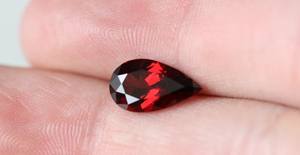 La mejor tarifa mayorista del fabricante en piedras preciosas sueltas de corte de pera 12x10 granate rojo facetado natural de alta calidad - Product Image 2