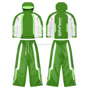 Custom Nylon Sweat Suit <b>Zip</b> <b>up</b> <b>Jacket</b> Pants Set Casual Lightweight Windcheater Nylon Mens Windbreaker <b>Jacket</b> Tracksuit for Men - Product Image 2