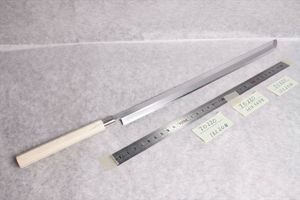 Couteau à fileter les fruits de mer professionnel en acier au carbone, lame longue, outil de transformation du thon, acier inoxydable avec surface forgée - Product Image 5