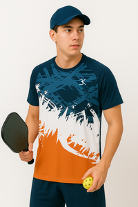 Prix usine t-shirt pour hommes pour le Football tissu évacuant l'humidité hommes t-shirt dynamique abstrait impression vêtements hommes Vietnam usine - Product Image 6