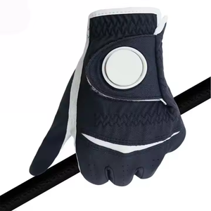 Servicio OEM guantes de golf de colores personalizados con logotipo Guante de golf transpirable Deportes bordado Cabretta cuero Guante de golf - Product Image 5