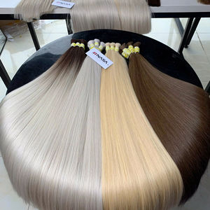 Extensiones de Cabello Humano Virgen de 100g a Precio de Mayoreo, Alta Calidad, Cabello Natural Liso, Super Double Drawn, Puntas de Cabello - Product Image 1