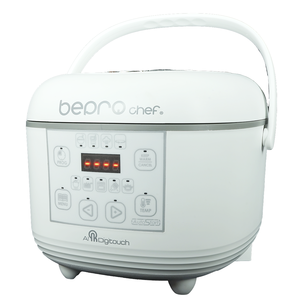 Cuisinière multifonction Bepro Cheff Aidigitouch 5L, commande tactile, cuisinière intelligente, couleur blanche, usage domestique, plaque chauffante en fonte - Product Image 2