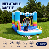 Castillo Inflable al por Mayor de Tela Oxford para Fiestas en el Patio Trasero, Castillo Hinchable y de Saltos para Niños