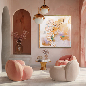 Venta al por mayor hecha a mano pintura al óleo sobre lienzo moderno 3D textura pesada abstracta para Hotel sala de estar pintado a mano figura retrato arte - Product Image 2